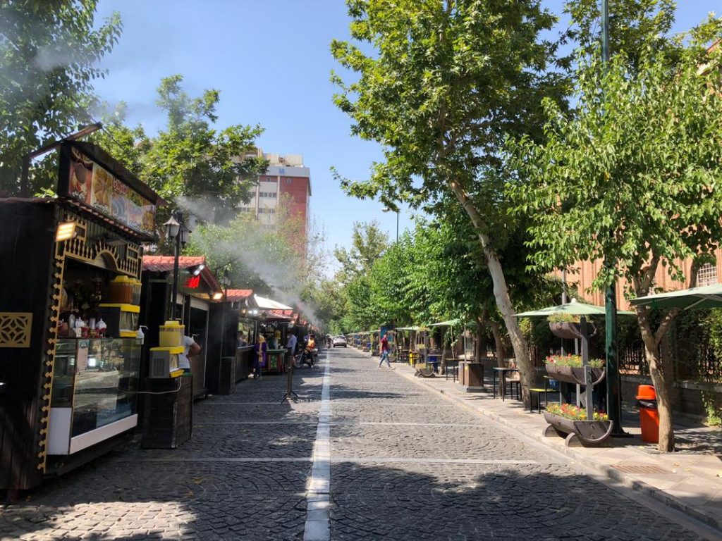 a view of si tir food street